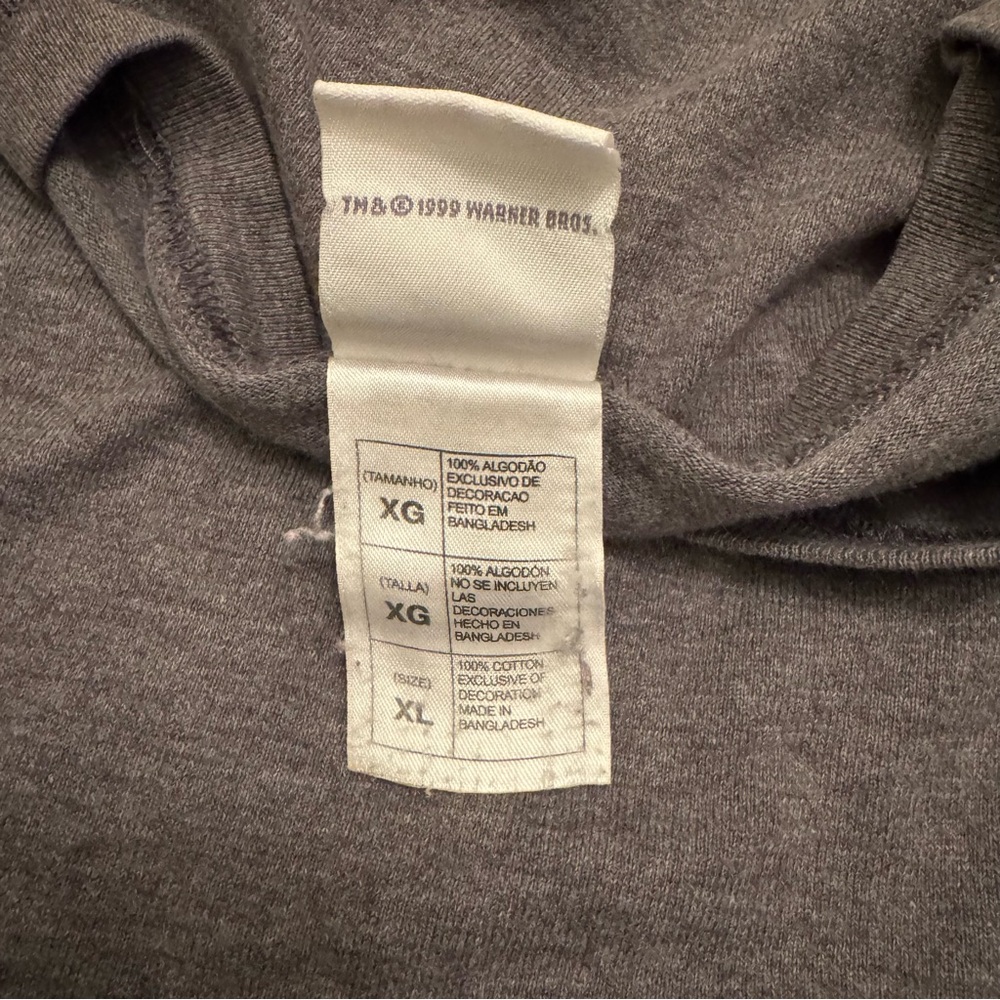 Warner‎ Bros Taz Bowling Shirt XL 1999 Looney Tunes Pocket Tee Vintage - Picture 8 of 10